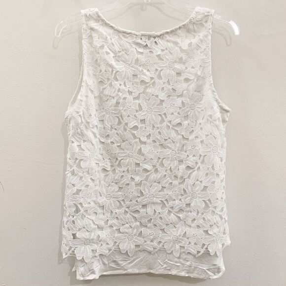 SUNDAY IN BROOKLYN Anthropologie Floral Lace Tank - Picture 4 of 11